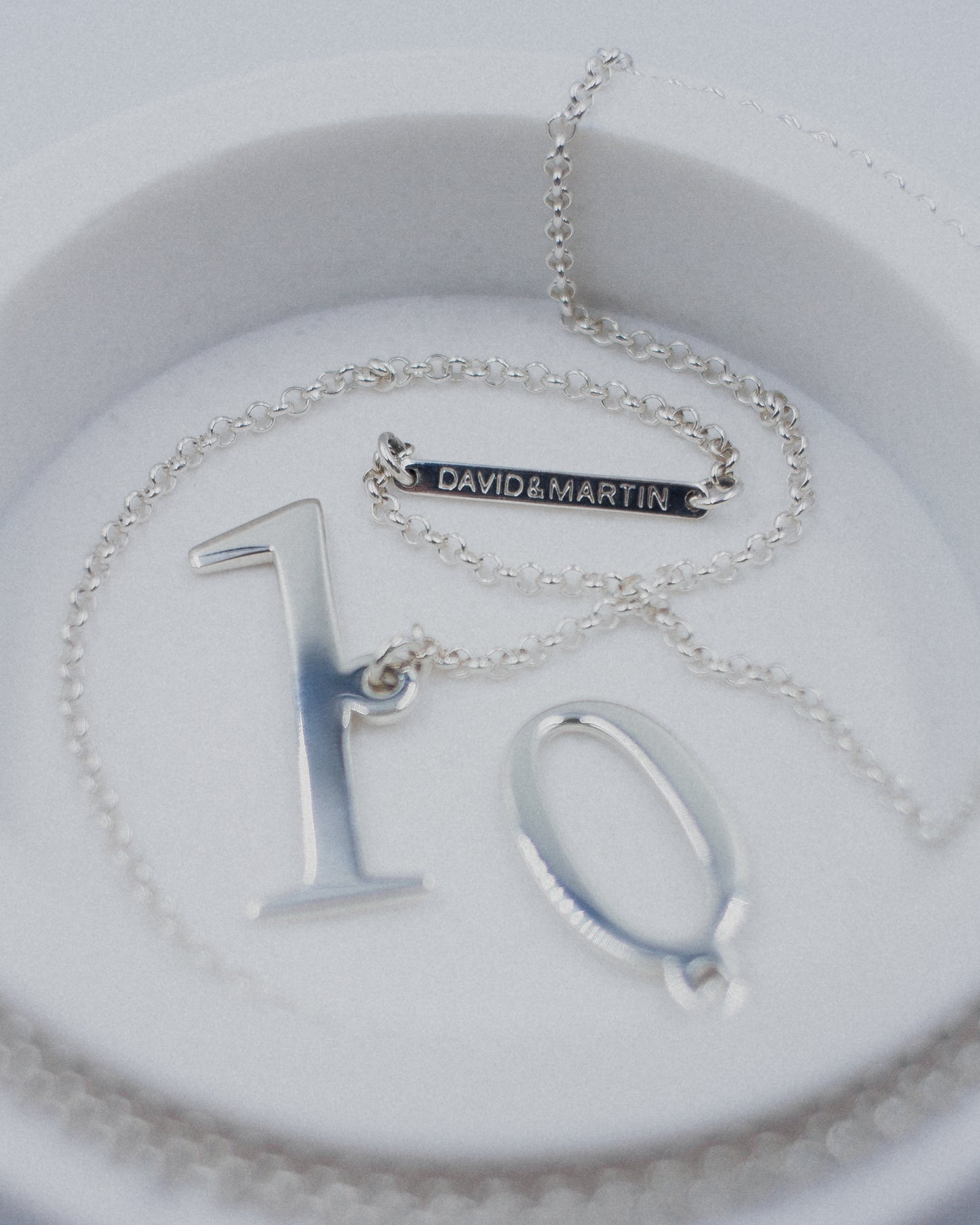 Numbers Necklace in 925 silver