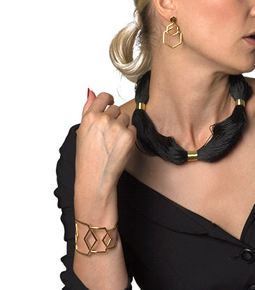 Notte Silk String and Silver Wire Necklace from D&M JEWELLERY