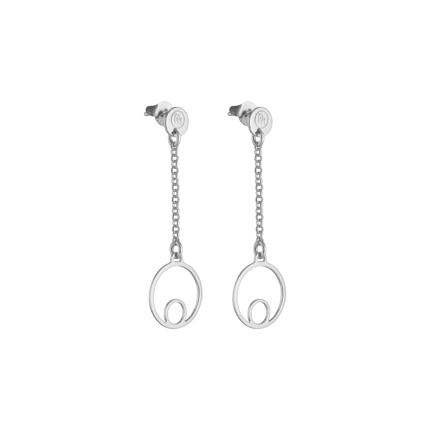Circles Earrings, 925 silver
