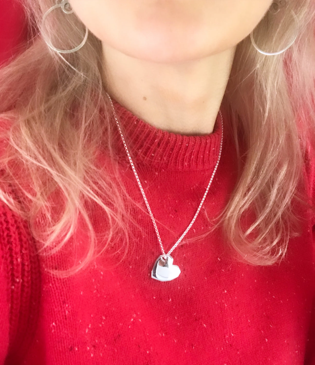 Extra light, gentle 925 silver hoop earrings with a logo from Circles collection.   Material: 925 silver.   Size: hoop diameter - 3cm.