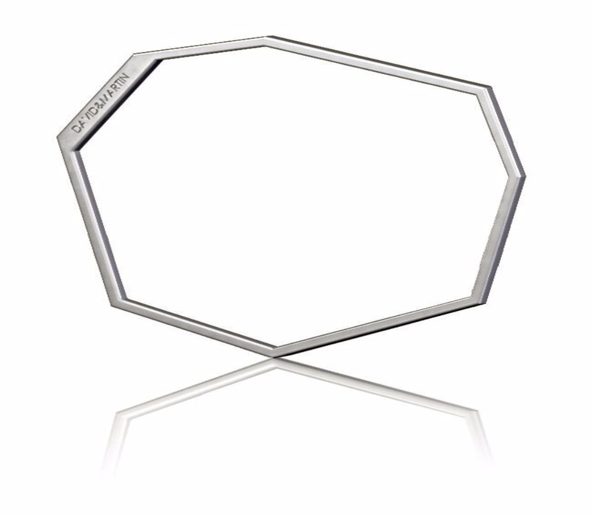 Minimalist bangle bracelet from iconic Facet collection.  Material: 925 silver.