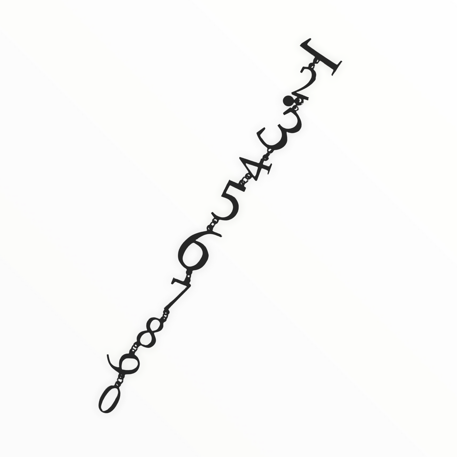 Stunning bracelet in 925 oxidised silver from iconic Numbers collection. Gentle on the arm, the bracelet features perfectly elaborated 1 to 9 design. Material: 925 silver, oxidised 